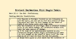 barbarian wild magic table pdf docdroid