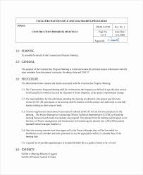 Construction Meeting Minutes Template Stanley Tretick