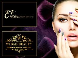 beauty makeup artist logo design by