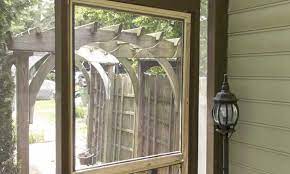 replace a screen on your wooden door