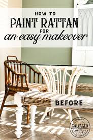 rattan furniture makeover salvaged living