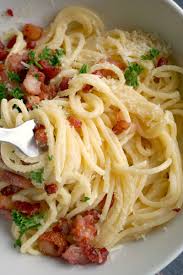 4.8 out of 5 star rating. Easy Bacon Carbonara Pasta Recipe My Gorgeous Recipes