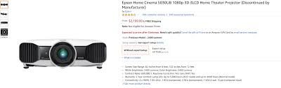 epson home cinema 5030ub projector for