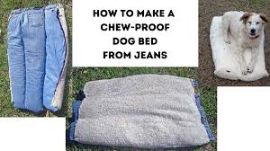 How To Make A Chew Proof Dog Bed From Jeans