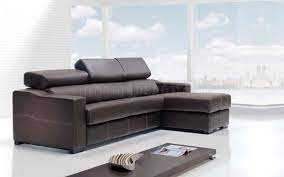 modern leather sectional sofa lucas brown
