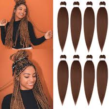 We highly recommend you to pick a human hair extension to do a braid, which will help you get the best look. Amazon Com Easy Braid Professional Pre Stretched Braiding Hair 20 8 Packs Synthetic Fiber Crochet Braids Crochet Hair Braiding Beauty