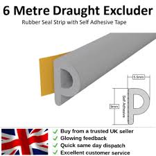 Draught Excluder Weather Seal Strip 6m