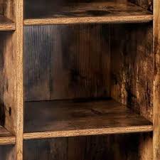 benjara rustic brown wooden storage