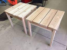 wooden table diy outdoor side table