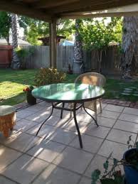 Glass Round Patio Dining Table