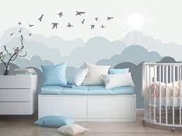 Pastel Color Clouds Wallpaper Baby Boy