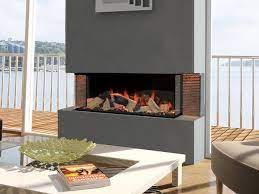 3 Sided Built In Electric Fire