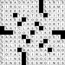 To generate a crossword puzzle using as many of the clues as possible. La Times Crossword 26 Jan 19 Saturday Laxcrossword Com