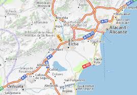 The palmeral of elche, with more than 200.000 palm trees. Michelin Elche Map Viamichelin