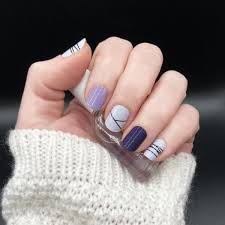 purple nail polish stickers