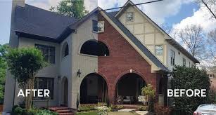 Trim, sherwin williams extra white 7006 the right combination of paint schemes for house exterior use on your home will create appeal. Painting A Brick House In Atlanta A Painting Success Story Paint Review Kenneth Axt Painting