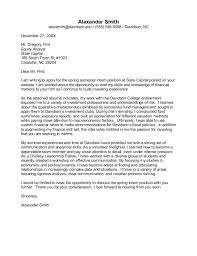 Cover Letter Sample inside Cover Letter College Student