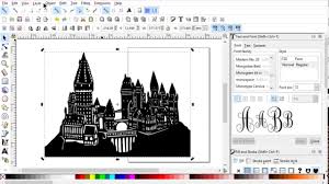 Harry Potter Castle Inkscape And Cricut Design Space