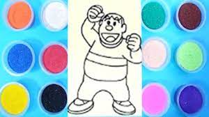 Đồ chơi trẻ em TÔ MÀU TRANH CÁT CHAIEN - Coloring chaien film Doraemon -  YouTube