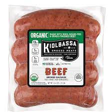 organic beef smoked sausage kiolba