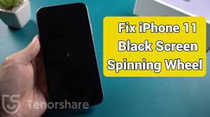 fix iphone 11 black screen spinning