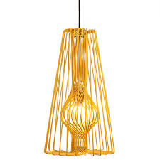 Wire Pendant Light Yellow In 2022