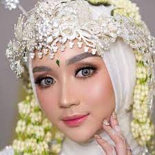 kebaya beskap pengantin hijab syari