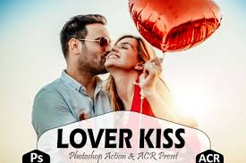 lover kiss photo actions and luts