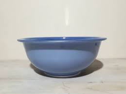 Vintage Pyrex Blue Clear Bottom Mixing