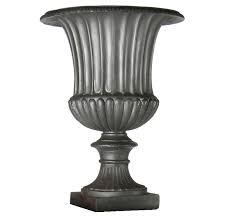 lightweight fiberglass fluted urn 11