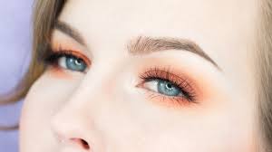 orange eye makeup for blue eyes Ɩ