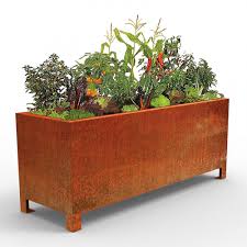 Contemporary Rustic Planter On Feet