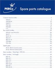 spare parts catalogue perco pdf