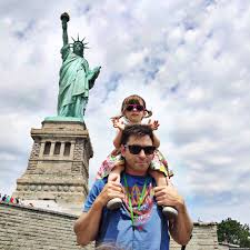 family trip to the statue of liberty