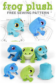 diy fabric frog plush toy free sewing