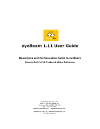 eyebeam 1 11 user guide for windows
