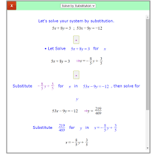 Solve By Substitution Calculator