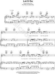 I attach here under the sheet music of the song let it go from the disney movie frozen. James Bay Let It Go Sheet Music In Db Major Transposable Download Print Sku Mn0150949