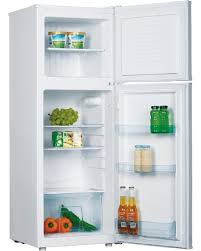 A household device operated by use of electricity or gas. Amica Fd206 3 Top Mount Fridge Freezer