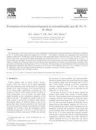 4.5 #3 little farmer big star 42.9k views. Formation Of Novel Microstructures In Conventionally Cast Al Fe V Si Alloys