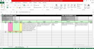 Probability is a drop down list of: Risk Management Log Template Excel Free Download