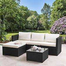 modern rattan garden furniture sofa set