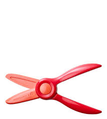 fiskars red small plastic starter scissors