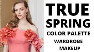 true spring color palette for wardrobe