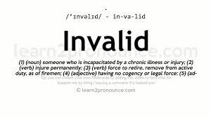 unciation of invalid definition