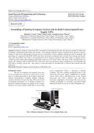 embling of desktop computer system