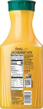 simply light juice beverage orange