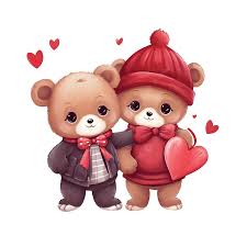 funny valentine iration cute bear
