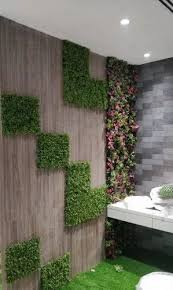 Synthetic Bathroom Artificial Green Wall