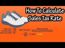 formula for calculating s tax rate